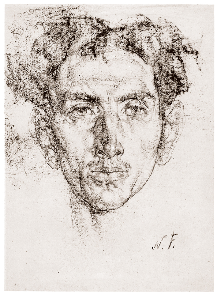  Nicolai Ivanovich Fechin —— 年轻男人肖像